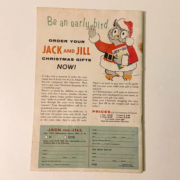 Vintage 1959 Jack and Jill Halloween Magazine October Edition Ruth Bendel - Picture 3 of 16